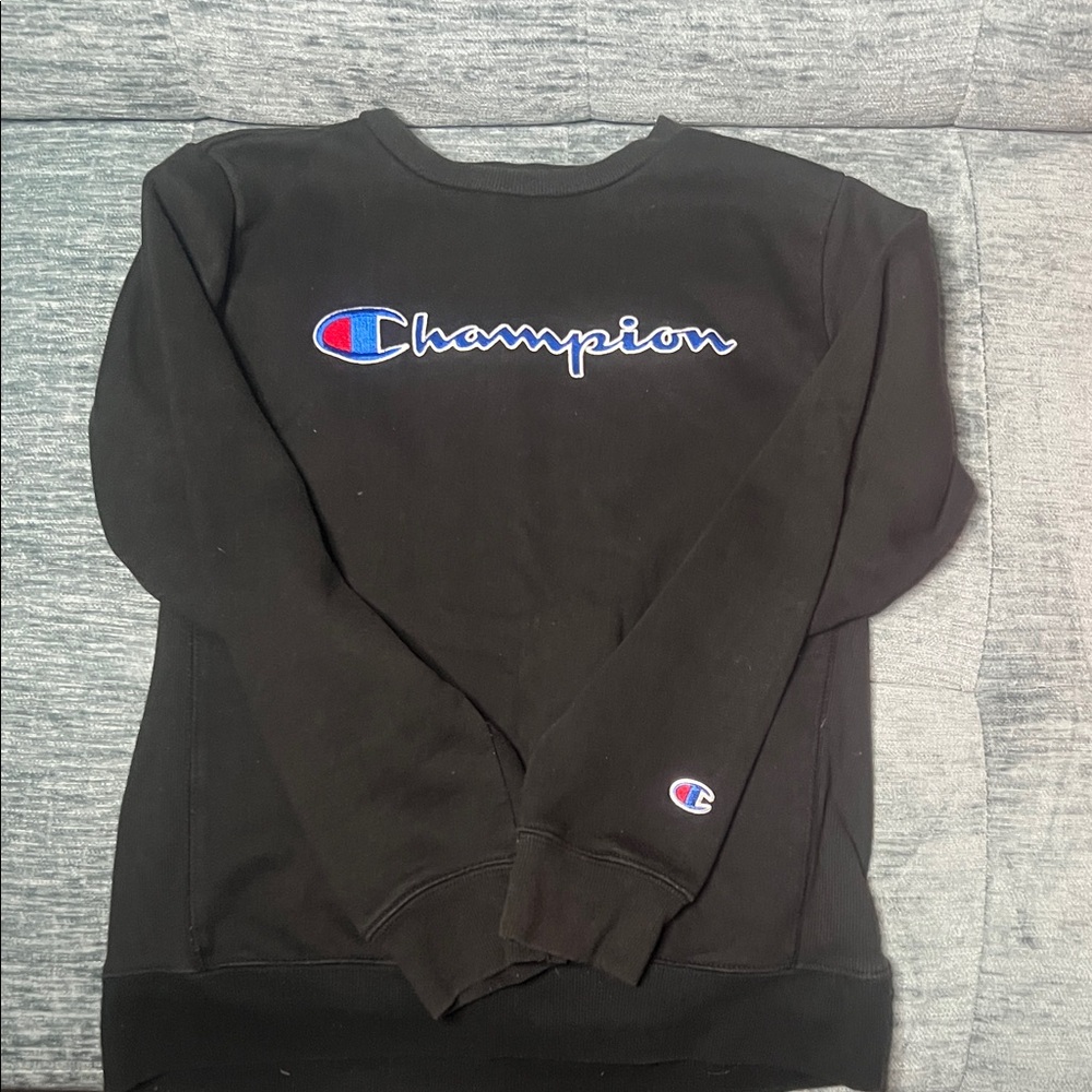 Champion Black Crewneck Sweater